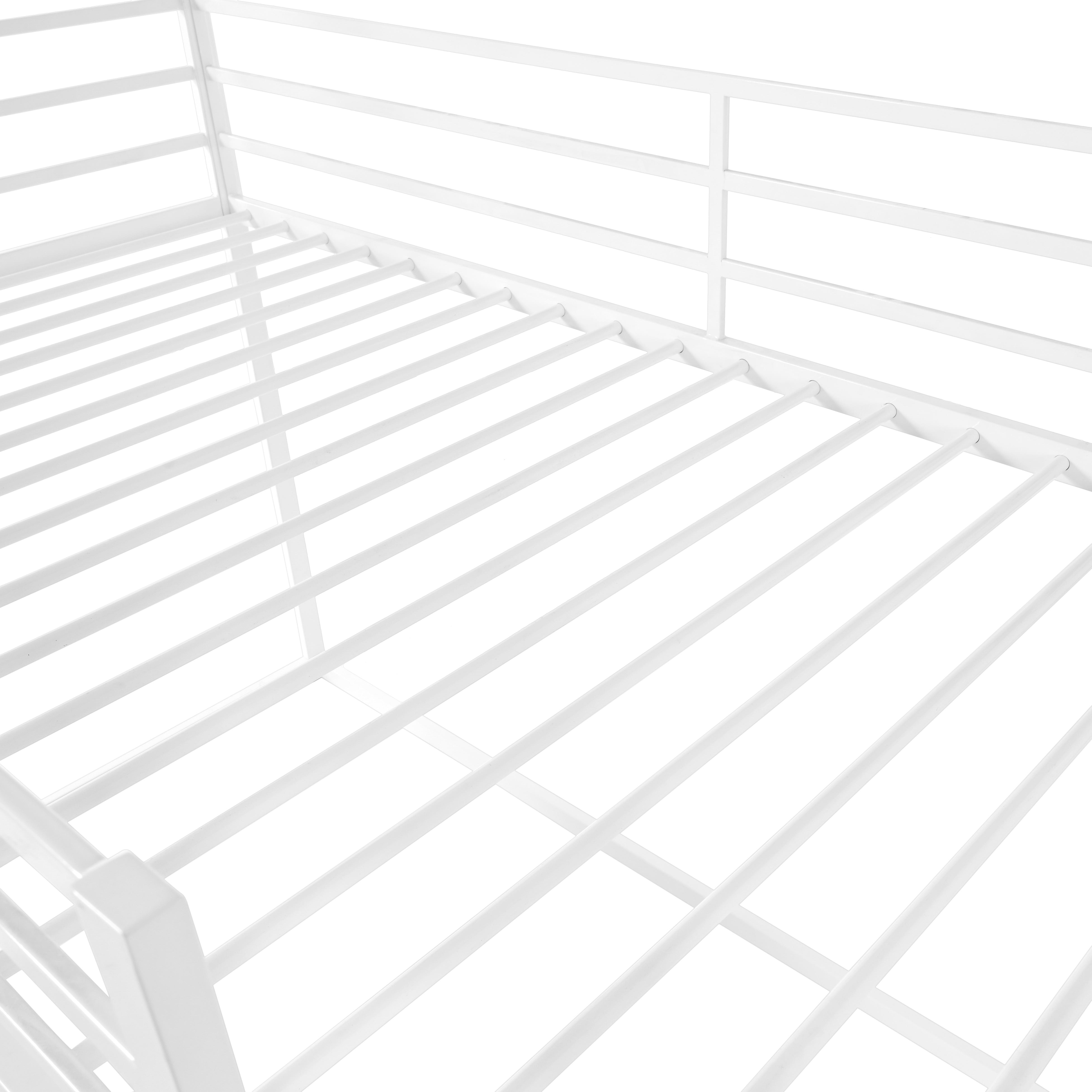 Twin Over Twin House Bed With Ladder And Slider, House Bed, Bunk Bed_voghion.com